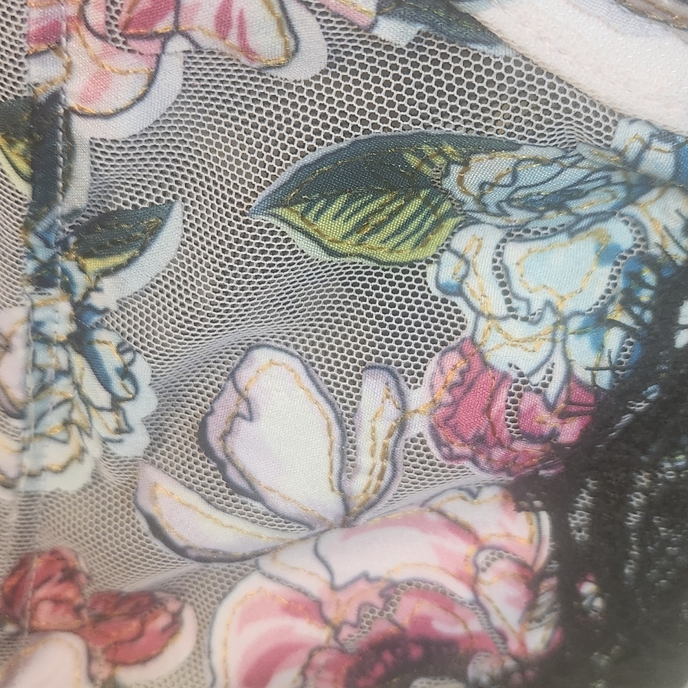 Victoria's Secret Pink Floral Embroidered Long Line Bra 32DD (7560) - Picture 4 of 11